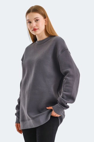 Slazenger VADIM Women's Sweatshirt Dark Grey - Thumbnail