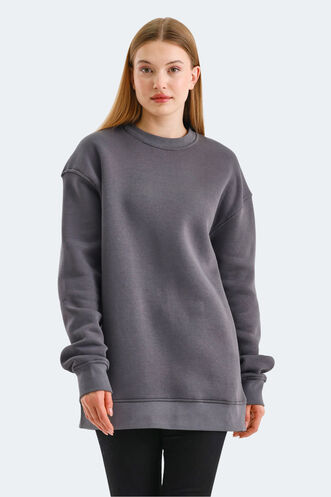 Slazenger VADIM Women's Sweatshirt Dark Grey - Thumbnail