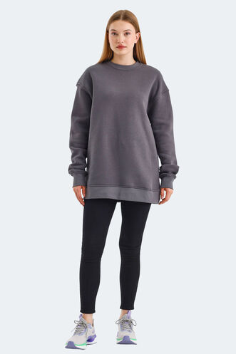 Slazenger VADIM Women's Sweatshirt Dark Grey - Thumbnail