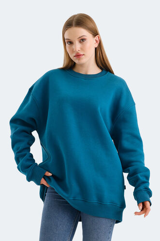 Slazenger VADIM Women's Sweatshirt Petrol - Thumbnail