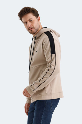 Slazenger VALERYA Erkek Sweatshirt Bej - Thumbnail