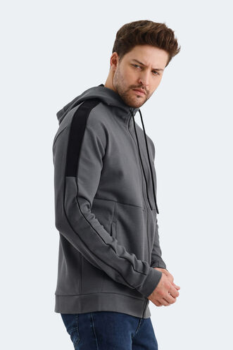 Slazenger VALERYA Erkek Sweatshirt Koyu Gri - Thumbnail