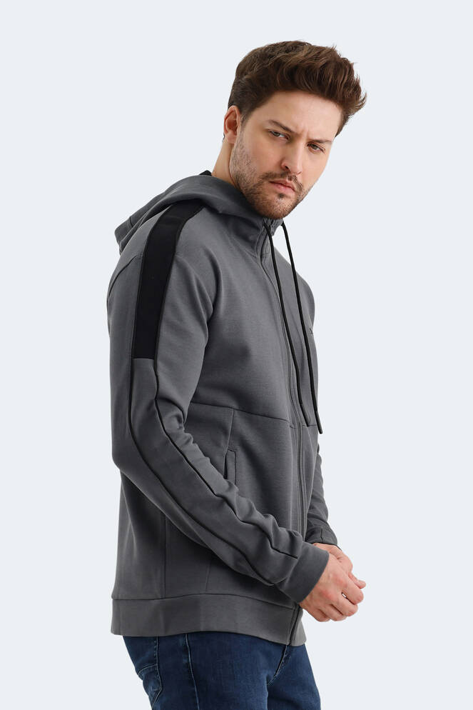 Slazenger VALERYA Erkek Sweatshirt Koyu Gri