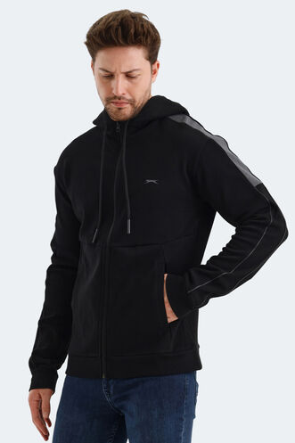 Slazenger - Slazenger VALERYA Erkek Sweatshirt Siyah