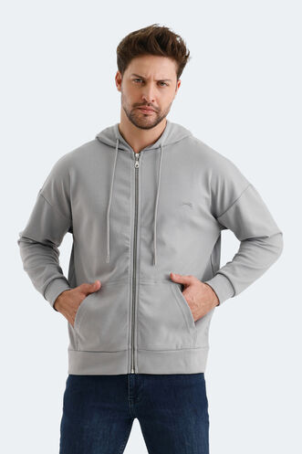 Slazenger VALTER Erkek Sweatshirt Gri - Thumbnail