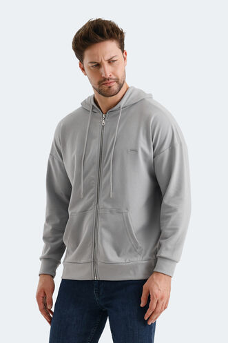 Slazenger VALTER Erkek Sweatshirt Gri - Thumbnail