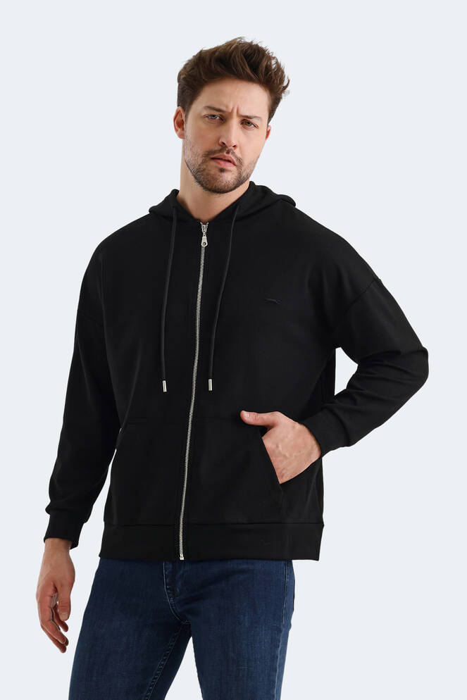 Slazenger VALTER Erkek Sweatshirt Siyah