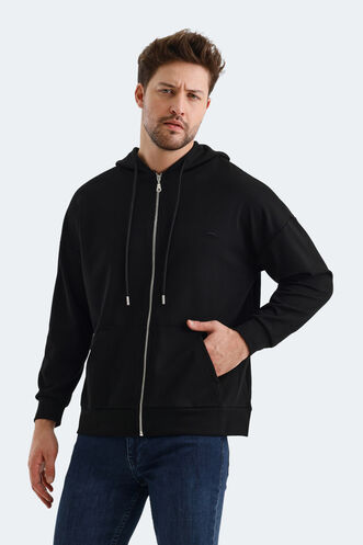 Slazenger VALTER Men's Sweatshirt Black - Thumbnail