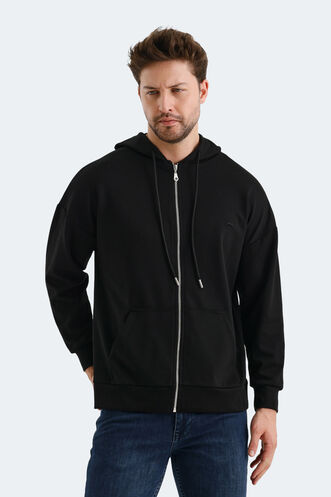 Slazenger VALTER Men's Sweatshirt Black - Thumbnail