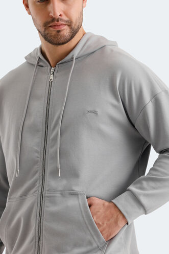 Slazenger VALTER Men's Sweatshirt Grey - Thumbnail