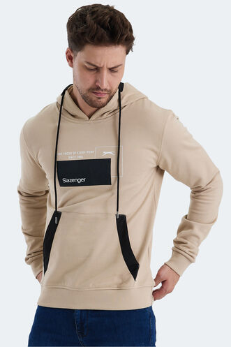 Slazenger VANDA Erkek Sweatshirt Bej - Thumbnail