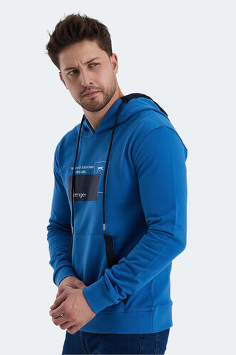 Slazenger VANDA Erkek Sweatshirt Mavi - Thumbnail