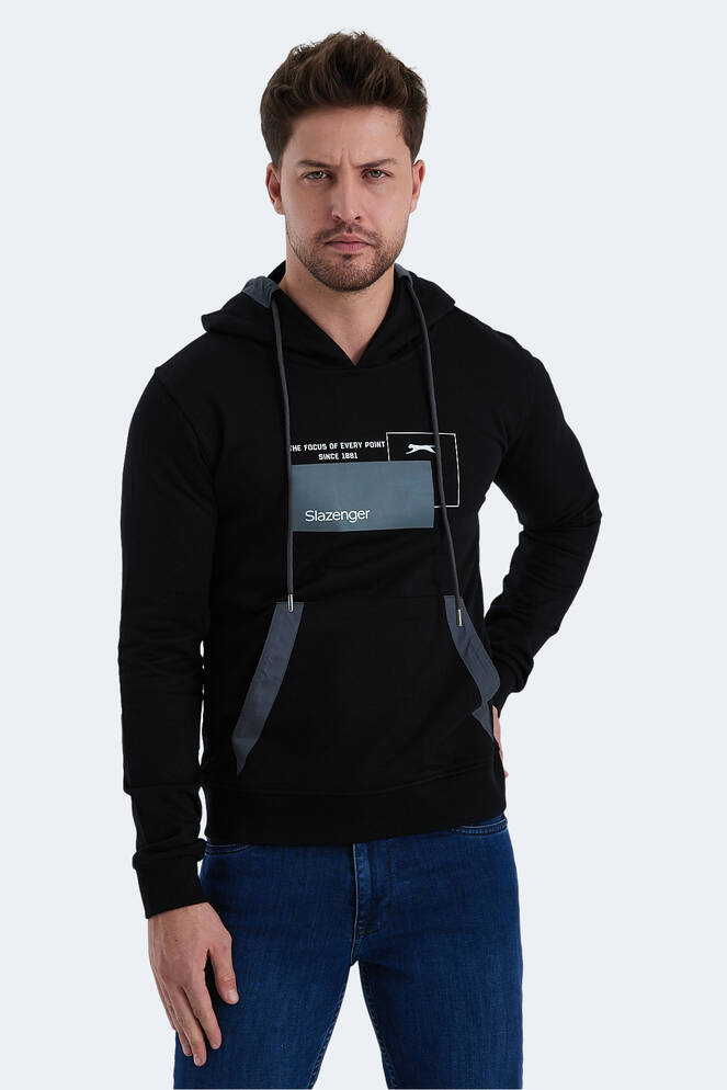 Slazenger VANDA Erkek Sweatshirt Siyah