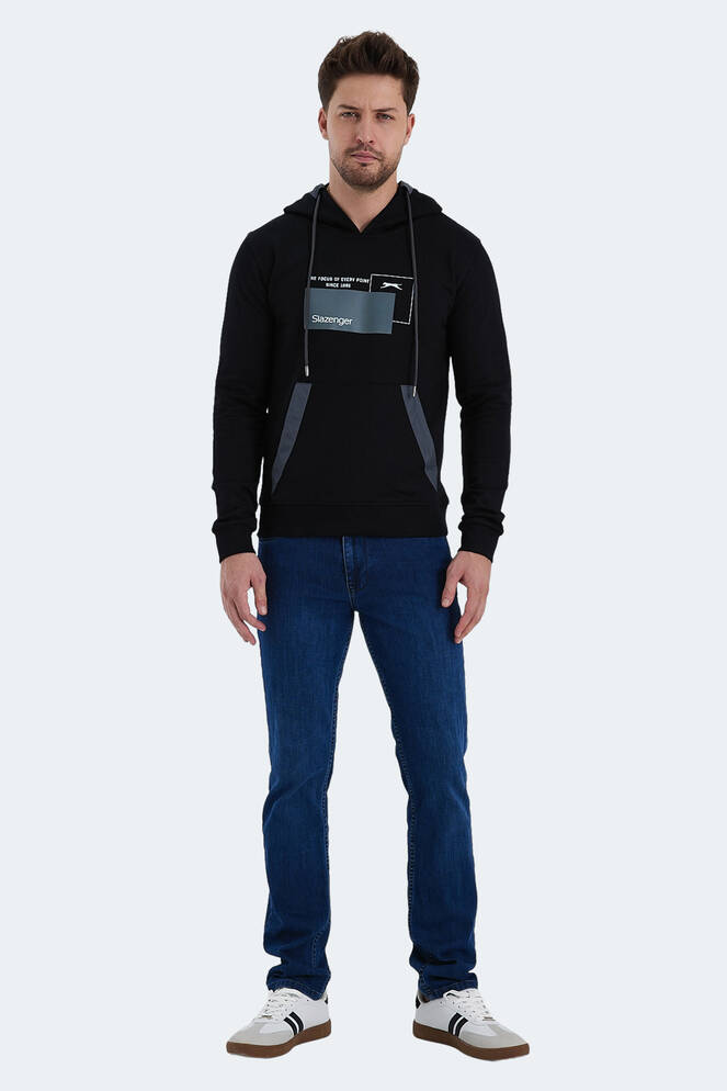 Slazenger VANDA Erkek Sweatshirt Siyah