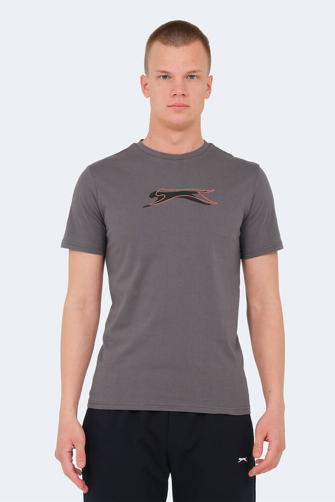 Slazenger VEDRAN Erkek T-Shirt Koyu Gri