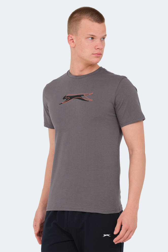 Slazenger VEDRAN Erkek T-Shirt Koyu Gri