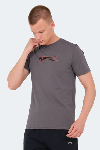 Slazenger VEDRAN Erkek T-Shirt Koyu Gri - Thumbnail