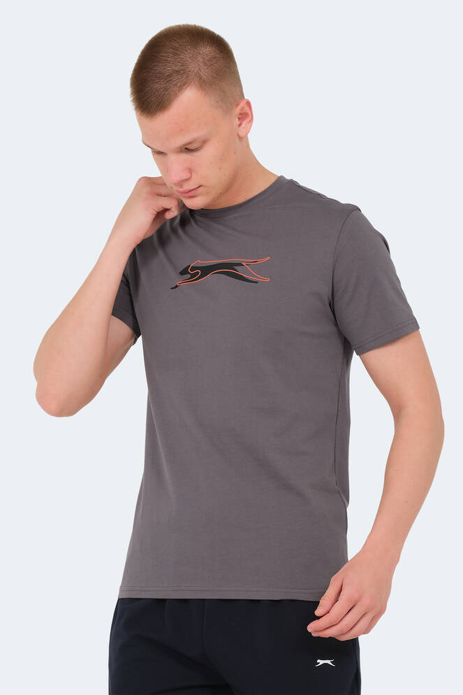 Slazenger VEDRAN Erkek T-Shirt Koyu Gri