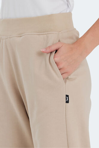 Slazenger VEGETABLE Women's Sweatpants Beige - Thumbnail