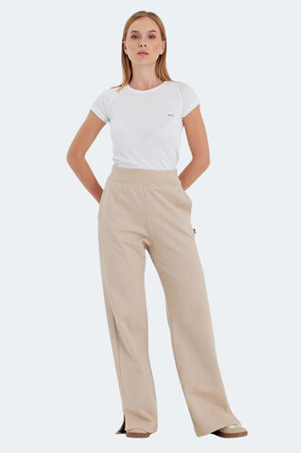 Slazenger VEGETABLE Women's Sweatpants Beige - Thumbnail