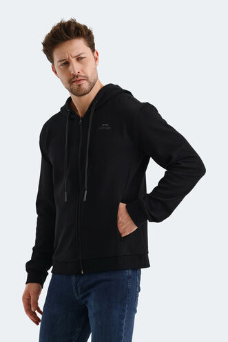 Slazenger VENDA Men's Sweatshirt Black - Thumbnail