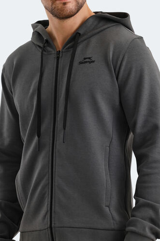 Slazenger VENDA Men's Sweatshirt Dark Grey - Thumbnail