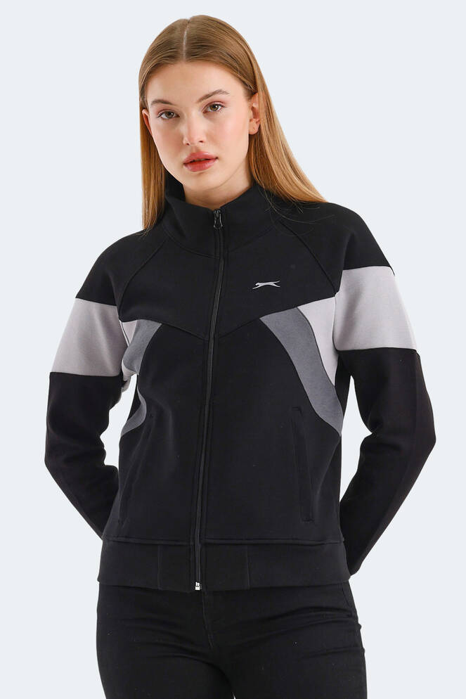 Slazenger VICTORY Kadın Sweatshirt Siyah