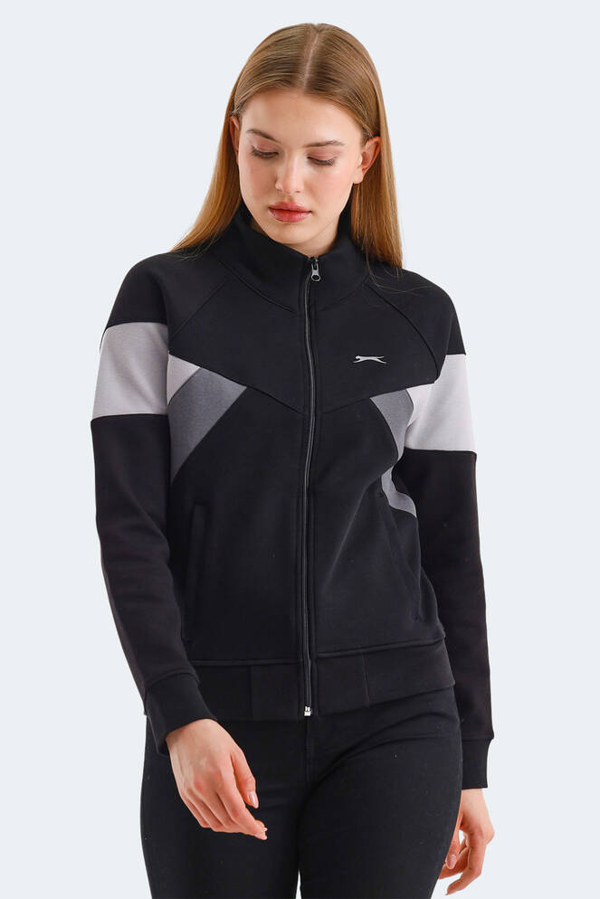 Slazenger VICTORY Kadın Sweatshirt Siyah