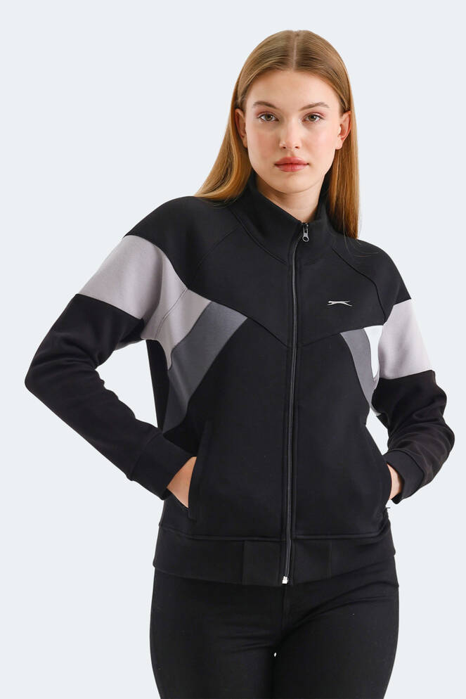 Slazenger VICTORY Kadın Sweatshirt Siyah