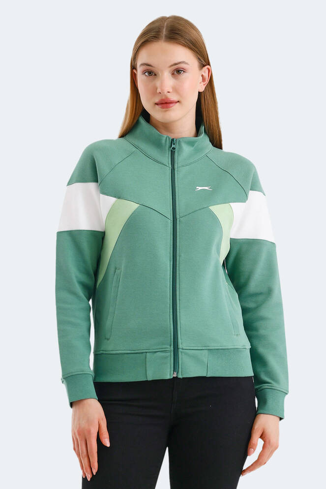 Slazenger VICTORY Kadın Sweatshirt Yeşil