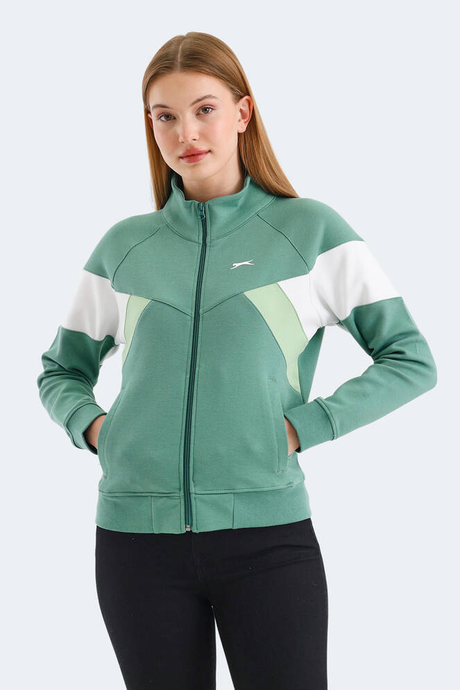 Slazenger VICTORY Kadın Sweatshirt Yeşil