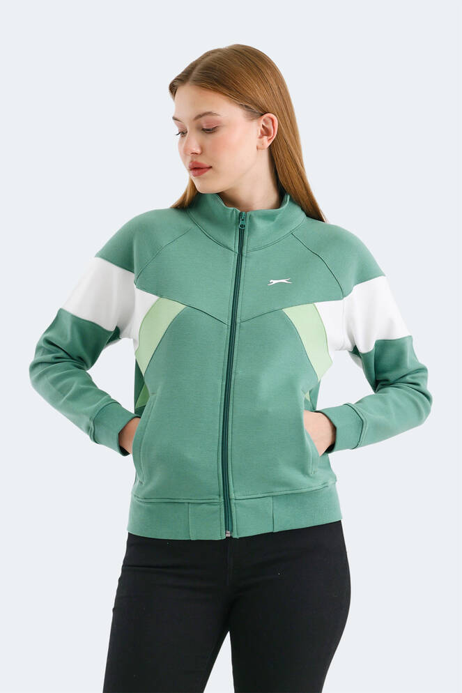 Slazenger VICTORY Kadın Sweatshirt Yeşil