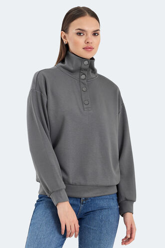 Slazenger - Slazenger VIDAL Women's Sweatshirt Dark Grey