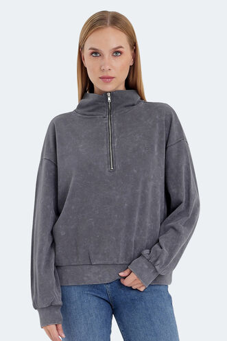 Slazenger - Slazenger VIEWER Women's Sweatshirt Dark Grey