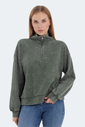 Slazenger - Slazenger VIEWER Women's Sweatshirt Khaki