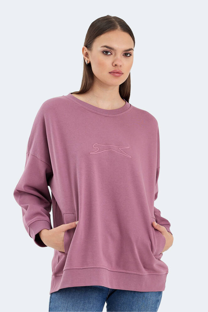 Slazenger VIKENTI SW Kadın Sweatshirt Gül