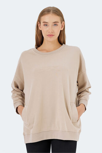 Slazenger - Slazenger VIKENTI SW Women's Sweatshirt Beige