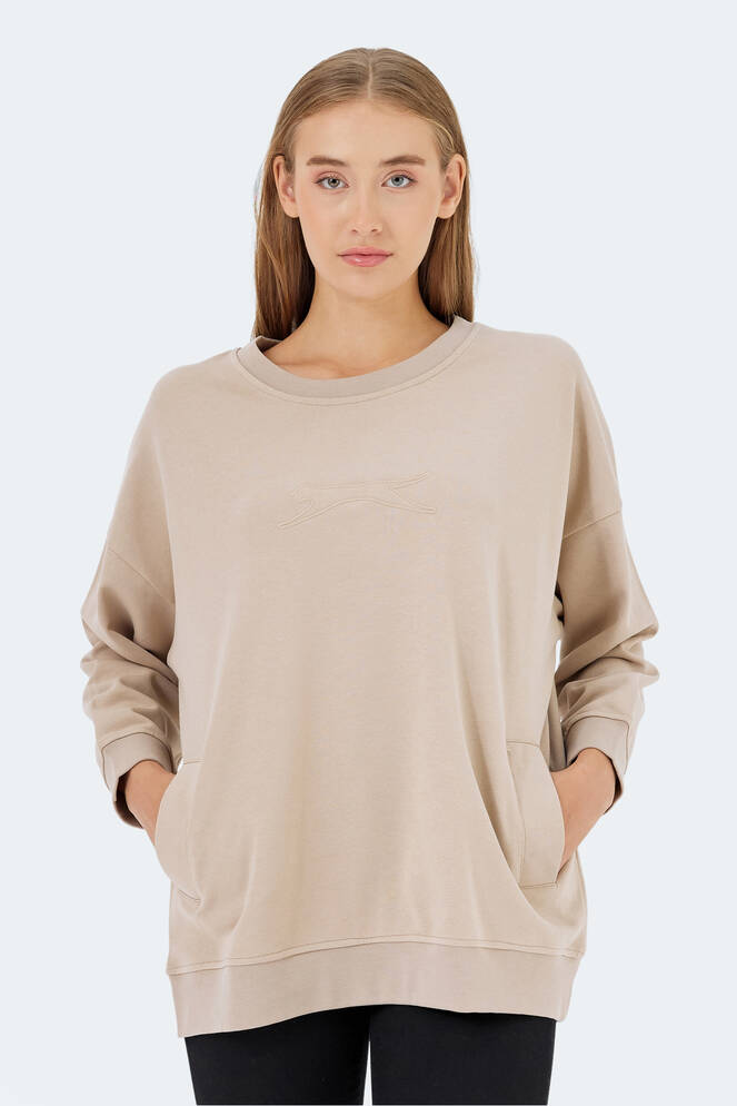 Slazenger VIKENTI SW Women's Sweatshirt Beige