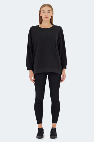 Slazenger VIKENTI SW Women's Sweatshirt Black - Thumbnail