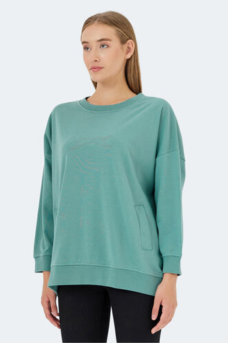 Slazenger VIKENTI SW Women's Sweatshirt Green - Thumbnail