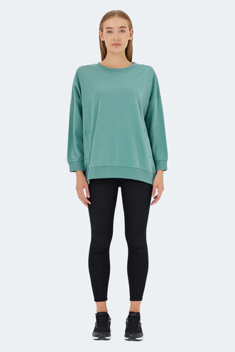 Slazenger VIKENTI SW Women's Sweatshirt Green - Thumbnail