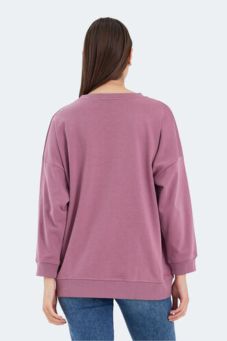 Slazenger VIKENTI SW Women's Sweatshirt Pink - Thumbnail