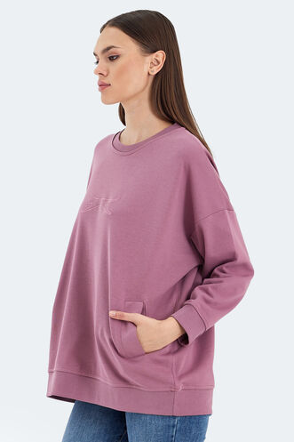 Slazenger VIKENTI SW Women's Sweatshirt Pink - Thumbnail