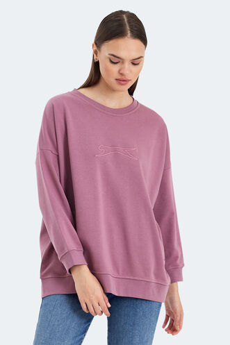 Slazenger VIKENTI SW Women's Sweatshirt Pink - Thumbnail