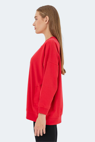 Slazenger VIKENTI SW Women's Sweatshirt Red - Thumbnail