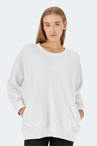 Slazenger - Slazenger VIKENTI SW Women's Sweatshirt White