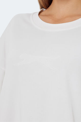 Slazenger VIKENTI SW Women's Sweatshirt White - Thumbnail