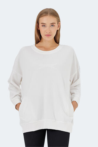 Slazenger VIKENTI SW Women's Sweatshirt White - Thumbnail