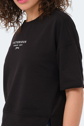 Slazenger VILLAGE Women's T-Shirt Black - Thumbnail