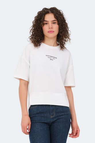 Slazenger VILLAGE Women's T-Shirt Ecru - Thumbnail